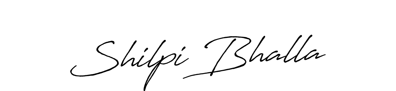 Make a beautiful signature design for name Shilpi Bhalla. With this signature (Antro_Vectra_Bolder) style, you can create a handwritten signature for free. Shilpi Bhalla signature style 7 images and pictures png