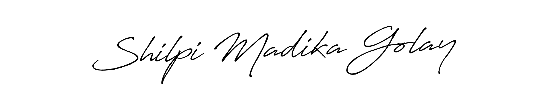 You can use this online signature creator to create a handwritten signature for the name Shilpi Madika Golay. This is the best online autograph maker. Shilpi Madika Golay signature style 7 images and pictures png