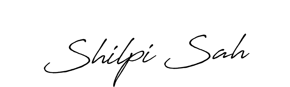Make a beautiful signature design for name Shilpi Sah. With this signature (Antro_Vectra_Bolder) style, you can create a handwritten signature for free. Shilpi Sah signature style 7 images and pictures png