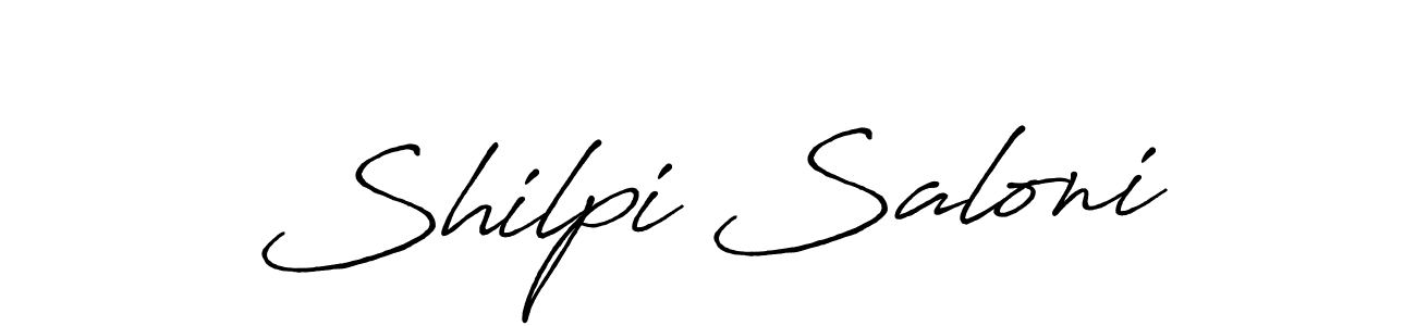 Similarly Antro_Vectra_Bolder is the best handwritten signature design. Signature creator online .You can use it as an online autograph creator for name Shilpi Saloni. Shilpi Saloni signature style 7 images and pictures png