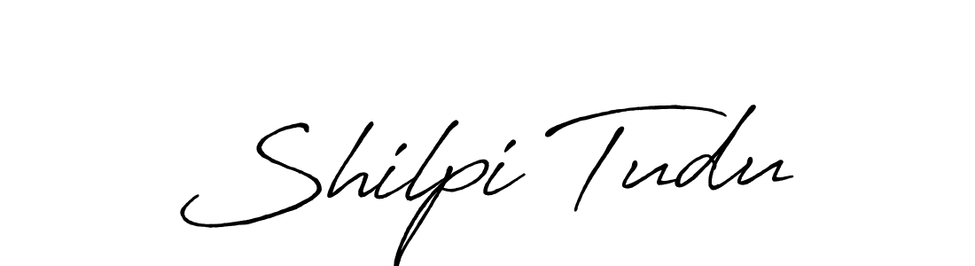Create a beautiful signature design for name Shilpi Tudu. With this signature (Antro_Vectra_Bolder) fonts, you can make a handwritten signature for free. Shilpi Tudu signature style 7 images and pictures png