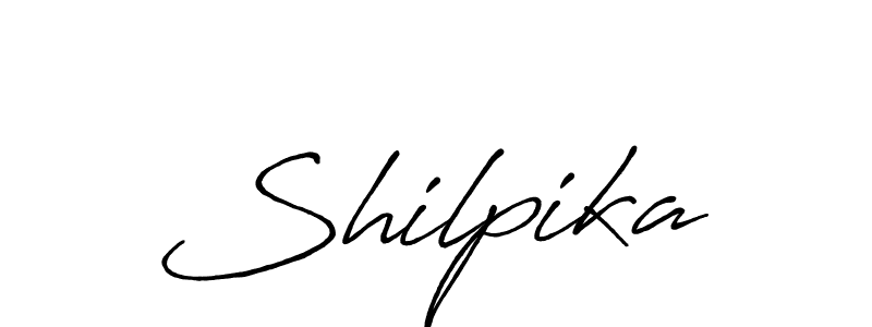 if you are searching for the best signature style for your name Shilpika. so please give up your signature search. here we have designed multiple signature styles  using Antro_Vectra_Bolder. Shilpika signature style 7 images and pictures png