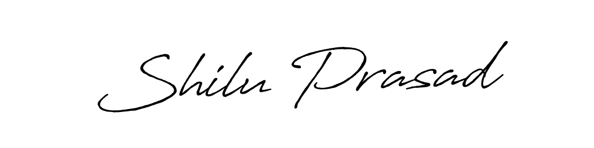 How to make Shilu Prasad name signature. Use Antro_Vectra_Bolder style for creating short signs online. This is the latest handwritten sign. Shilu Prasad signature style 7 images and pictures png