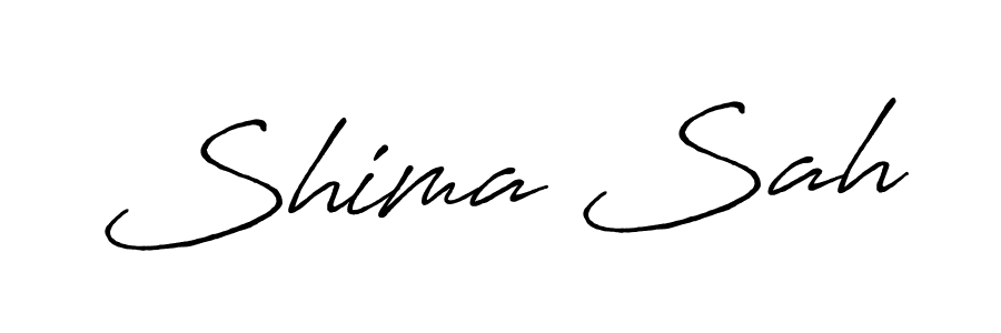 Design your own signature with our free online signature maker. With this signature software, you can create a handwritten (Antro_Vectra_Bolder) signature for name Shima Sah. Shima Sah signature style 7 images and pictures png