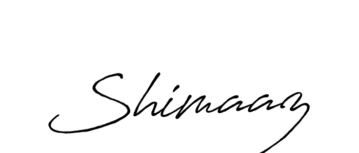 Create a beautiful signature design for name Shimaaz. With this signature (Antro_Vectra_Bolder) fonts, you can make a handwritten signature for free. Shimaaz signature style 7 images and pictures png