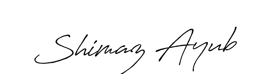 Shimaz Ayub stylish signature style. Best Handwritten Sign (Antro_Vectra_Bolder) for my name. Handwritten Signature Collection Ideas for my name Shimaz Ayub. Shimaz Ayub signature style 7 images and pictures png
