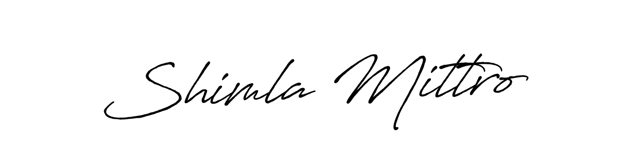 The best way (Antro_Vectra_Bolder) to make a short signature is to pick only two or three words in your name. The name Shimla Mittro include a total of six letters. For converting this name. Shimla Mittro signature style 7 images and pictures png