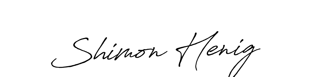 You can use this online signature creator to create a handwritten signature for the name Shimon Henig. This is the best online autograph maker. Shimon Henig signature style 7 images and pictures png