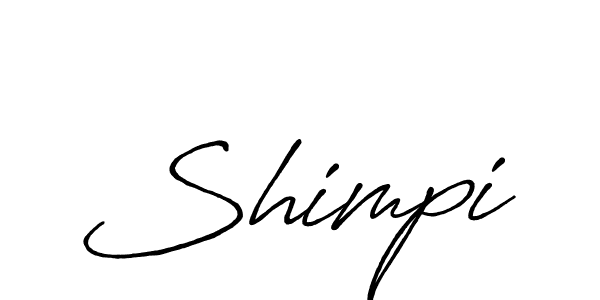 Make a beautiful signature design for name Shimpi. With this signature (Antro_Vectra_Bolder) style, you can create a handwritten signature for free. Shimpi signature style 7 images and pictures png