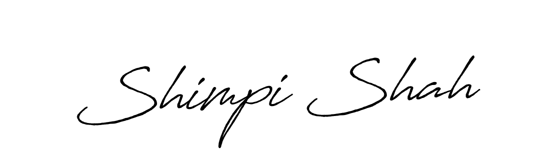 The best way (Antro_Vectra_Bolder) to make a short signature is to pick only two or three words in your name. The name Shimpi Shah include a total of six letters. For converting this name. Shimpi Shah signature style 7 images and pictures png