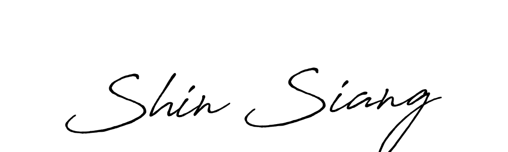 How to make Shin Siang name signature. Use Antro_Vectra_Bolder style for creating short signs online. This is the latest handwritten sign. Shin Siang signature style 7 images and pictures png