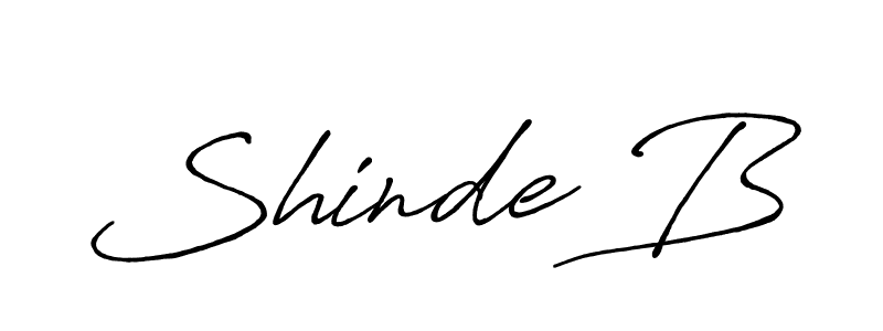 Also You can easily find your signature by using the search form. We will create Shinde B name handwritten signature images for you free of cost using Antro_Vectra_Bolder sign style. Shinde B signature style 7 images and pictures png