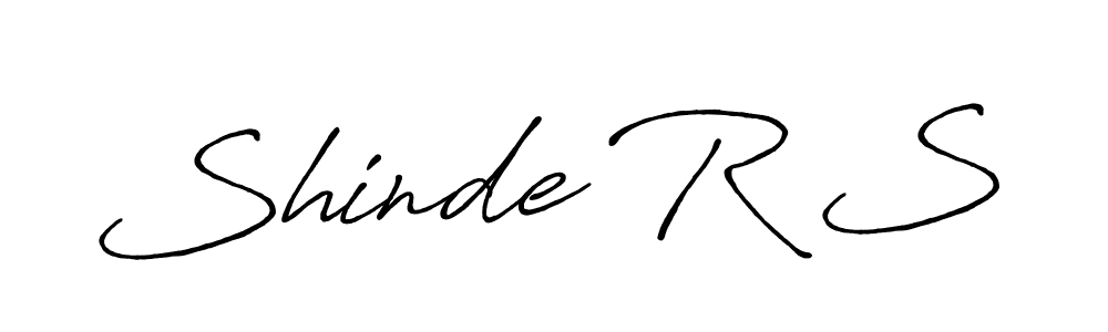 Shinde R S stylish signature style. Best Handwritten Sign (Antro_Vectra_Bolder) for my name. Handwritten Signature Collection Ideas for my name Shinde R S. Shinde R S signature style 7 images and pictures png