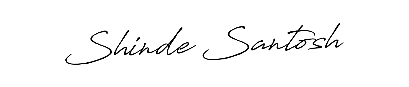 How to make Shinde Santosh name signature. Use Antro_Vectra_Bolder style for creating short signs online. This is the latest handwritten sign. Shinde Santosh signature style 7 images and pictures png