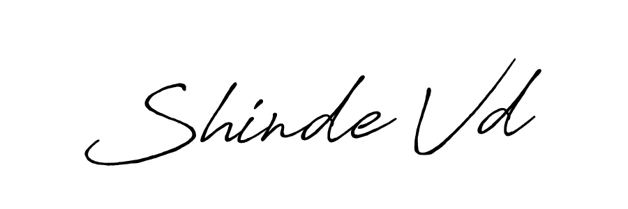 How to make Shinde Vd signature? Antro_Vectra_Bolder is a professional autograph style. Create handwritten signature for Shinde Vd name. Shinde Vd signature style 7 images and pictures png