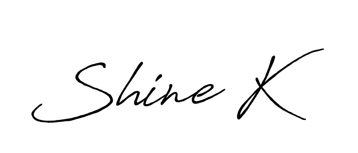 Create a beautiful signature design for name Shine K. With this signature (Antro_Vectra_Bolder) fonts, you can make a handwritten signature for free. Shine K signature style 7 images and pictures png
