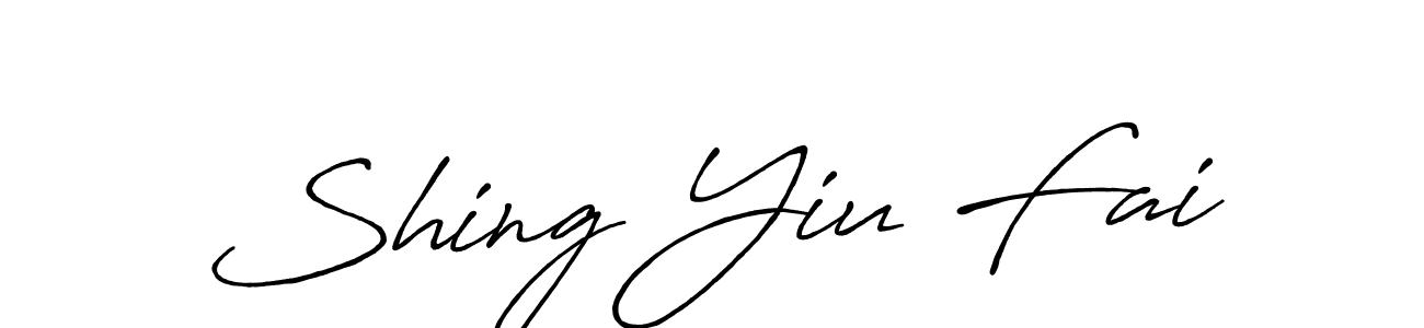 Create a beautiful signature design for name Shing Yiu Fai. With this signature (Antro_Vectra_Bolder) fonts, you can make a handwritten signature for free. Shing Yiu Fai signature style 7 images and pictures png