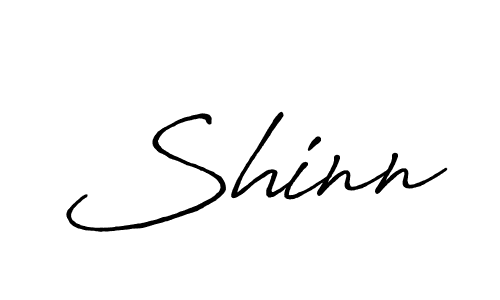 Create a beautiful signature design for name Shinn. With this signature (Antro_Vectra_Bolder) fonts, you can make a handwritten signature for free. Shinn signature style 7 images and pictures png