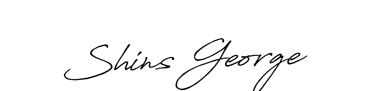 Create a beautiful signature design for name Shins George. With this signature (Antro_Vectra_Bolder) fonts, you can make a handwritten signature for free. Shins George signature style 7 images and pictures png