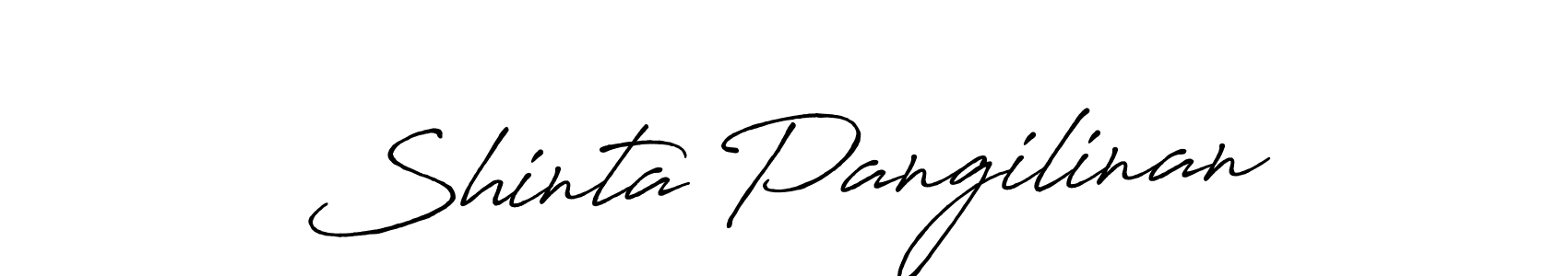Shinta Pangilinan stylish signature style. Best Handwritten Sign (Antro_Vectra_Bolder) for my name. Handwritten Signature Collection Ideas for my name Shinta Pangilinan. Shinta Pangilinan signature style 7 images and pictures png