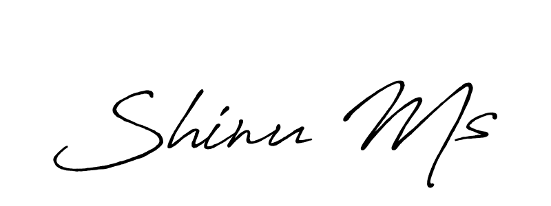 Create a beautiful signature design for name Shinu Ms. With this signature (Antro_Vectra_Bolder) fonts, you can make a handwritten signature for free. Shinu Ms signature style 7 images and pictures png