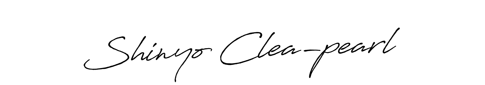 Use a signature maker to create a handwritten signature online. With this signature software, you can design (Antro_Vectra_Bolder) your own signature for name Shinyo Clea-pearl. Shinyo Clea-pearl signature style 7 images and pictures png