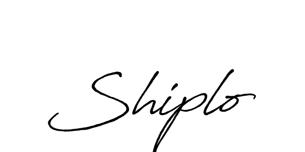 Shiplo stylish signature style. Best Handwritten Sign (Antro_Vectra_Bolder) for my name. Handwritten Signature Collection Ideas for my name Shiplo. Shiplo signature style 7 images and pictures png