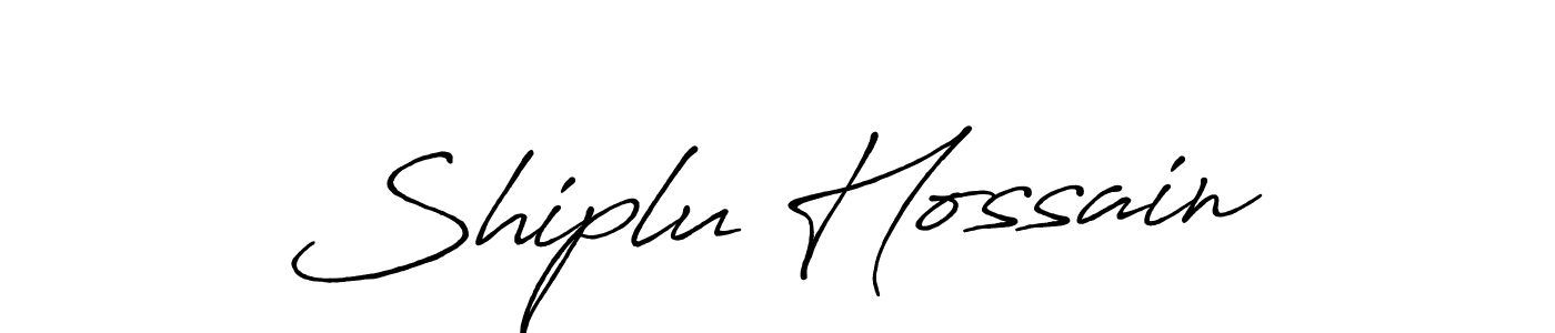 Design your own signature with our free online signature maker. With this signature software, you can create a handwritten (Antro_Vectra_Bolder) signature for name Shiplu Hossain. Shiplu Hossain signature style 7 images and pictures png