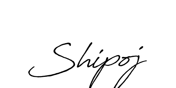 Make a beautiful signature design for name Shipoj. With this signature (Antro_Vectra_Bolder) style, you can create a handwritten signature for free. Shipoj signature style 7 images and pictures png