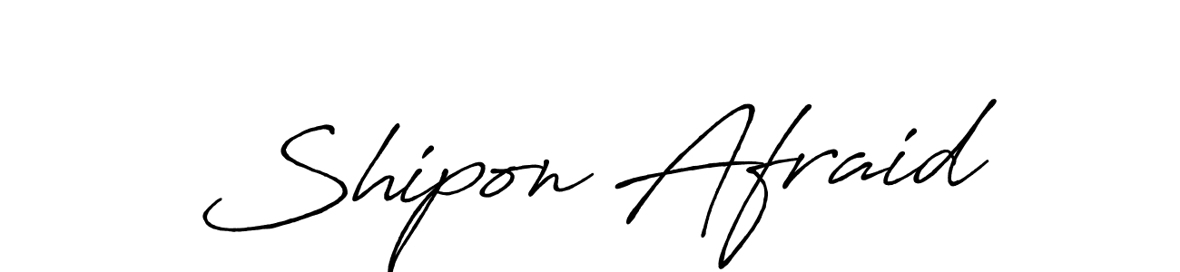 Use a signature maker to create a handwritten signature online. With this signature software, you can design (Antro_Vectra_Bolder) your own signature for name Shipon Afraid. Shipon Afraid signature style 7 images and pictures png