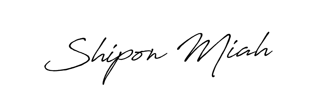 Design your own signature with our free online signature maker. With this signature software, you can create a handwritten (Antro_Vectra_Bolder) signature for name Shipon Miah. Shipon Miah signature style 7 images and pictures png