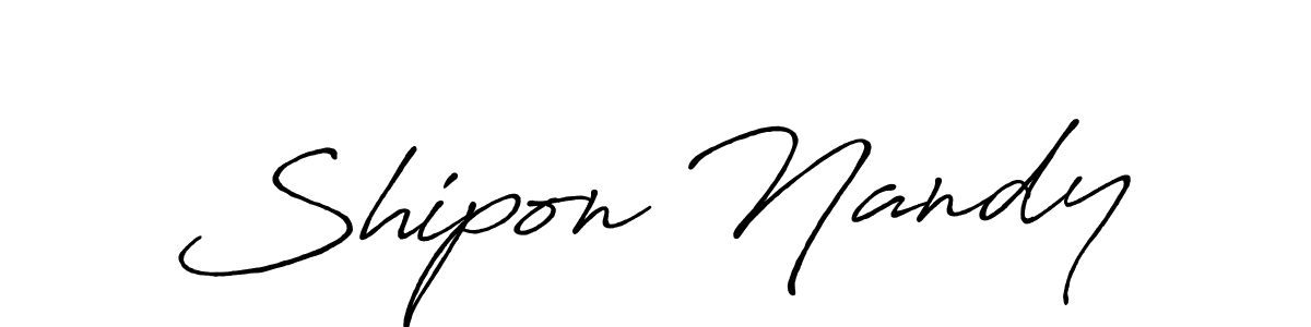 if you are searching for the best signature style for your name Shipon Nandy. so please give up your signature search. here we have designed multiple signature styles  using Antro_Vectra_Bolder. Shipon Nandy signature style 7 images and pictures png