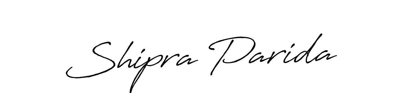 Design your own signature with our free online signature maker. With this signature software, you can create a handwritten (Antro_Vectra_Bolder) signature for name Shipra Parida. Shipra Parida signature style 7 images and pictures png