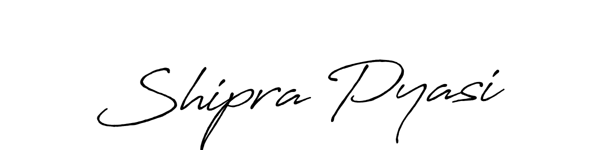 Make a short Shipra Pyasi signature style. Manage your documents anywhere anytime using Antro_Vectra_Bolder. Create and add eSignatures, submit forms, share and send files easily. Shipra Pyasi signature style 7 images and pictures png