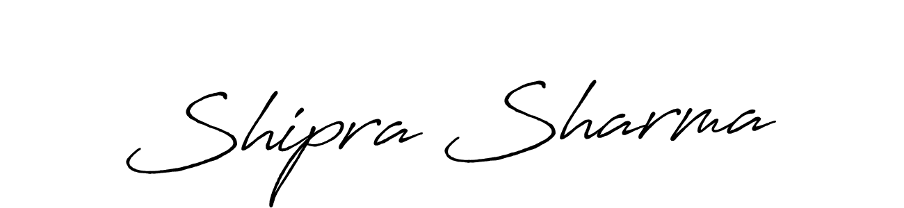 Shipra Sharma stylish signature style. Best Handwritten Sign (Antro_Vectra_Bolder) for my name. Handwritten Signature Collection Ideas for my name Shipra Sharma. Shipra Sharma signature style 7 images and pictures png
