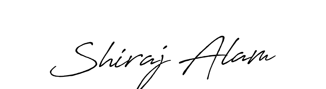 How to make Shiraj Alam name signature. Use Antro_Vectra_Bolder style for creating short signs online. This is the latest handwritten sign. Shiraj Alam signature style 7 images and pictures png