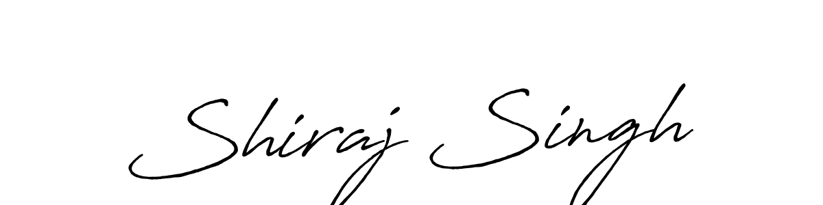 How to make Shiraj Singh name signature. Use Antro_Vectra_Bolder style for creating short signs online. This is the latest handwritten sign. Shiraj Singh signature style 7 images and pictures png