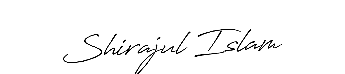 How to make Shirajul Islam name signature. Use Antro_Vectra_Bolder style for creating short signs online. This is the latest handwritten sign. Shirajul Islam signature style 7 images and pictures png