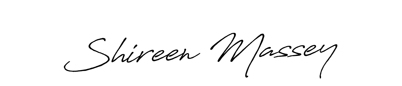 Use a signature maker to create a handwritten signature online. With this signature software, you can design (Antro_Vectra_Bolder) your own signature for name Shireen Massey. Shireen Massey signature style 7 images and pictures png