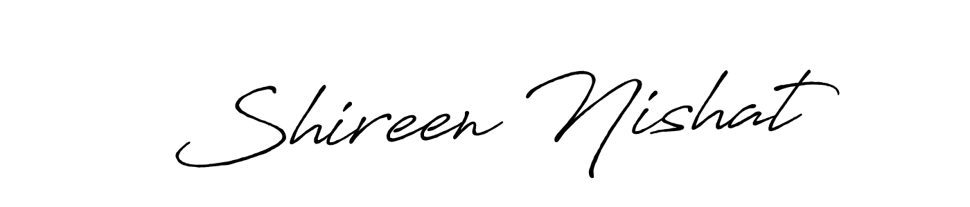 It looks lik you need a new signature style for name Shireen Nishat. Design unique handwritten (Antro_Vectra_Bolder) signature with our free signature maker in just a few clicks. Shireen Nishat signature style 7 images and pictures png