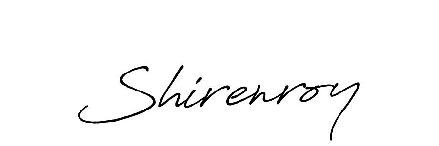 How to make Shirenroy signature? Antro_Vectra_Bolder is a professional autograph style. Create handwritten signature for Shirenroy name. Shirenroy signature style 7 images and pictures png