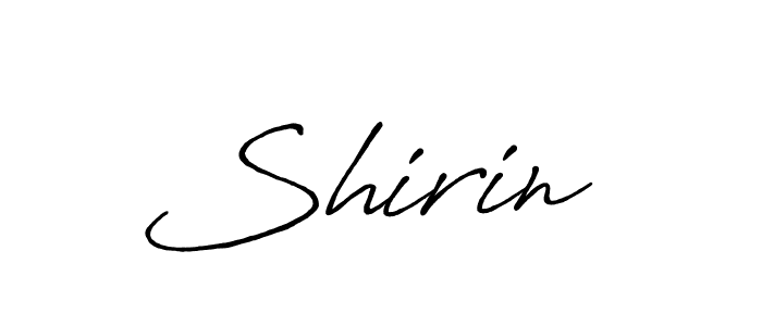 Make a beautiful signature design for name Shirin . With this signature (Antro_Vectra_Bolder) style, you can create a handwritten signature for free. Shirin  signature style 7 images and pictures png