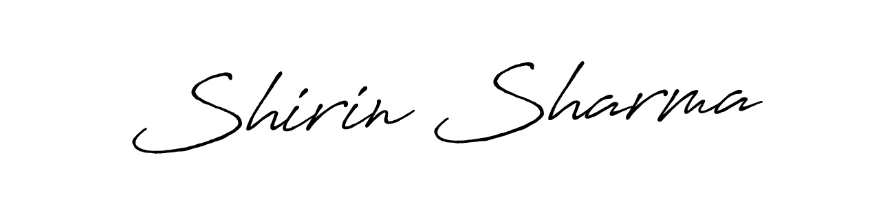 Use a signature maker to create a handwritten signature online. With this signature software, you can design (Antro_Vectra_Bolder) your own signature for name Shirin Sharma. Shirin Sharma signature style 7 images and pictures png