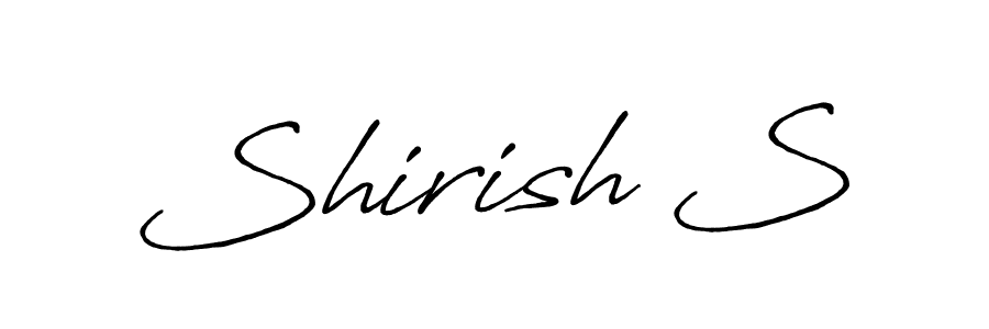 Best and Professional Signature Style for Shirish S. Antro_Vectra_Bolder Best Signature Style Collection. Shirish S signature style 7 images and pictures png