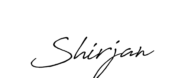 You should practise on your own different ways (Antro_Vectra_Bolder) to write your name (Shirjan) in signature. don't let someone else do it for you. Shirjan signature style 7 images and pictures png