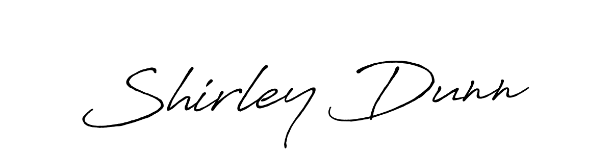 How to make Shirley Dunn name signature. Use Antro_Vectra_Bolder style for creating short signs online. This is the latest handwritten sign. Shirley Dunn signature style 7 images and pictures png
