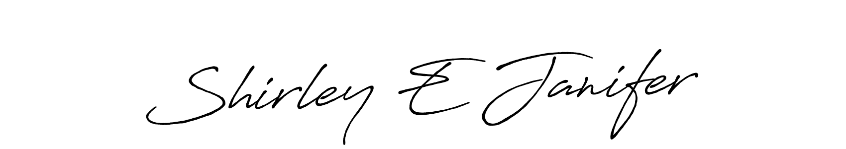 Also we have Shirley E Janifer name is the best signature style. Create professional handwritten signature collection using Antro_Vectra_Bolder autograph style. Shirley E Janifer signature style 7 images and pictures png