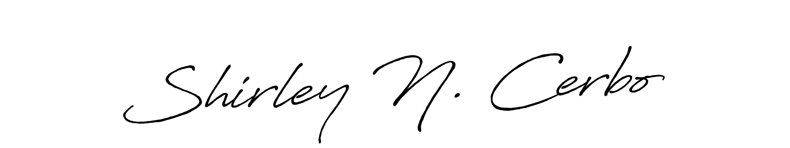 if you are searching for the best signature style for your name Shirley N. Cerbo. so please give up your signature search. here we have designed multiple signature styles  using Antro_Vectra_Bolder. Shirley N. Cerbo signature style 7 images and pictures png