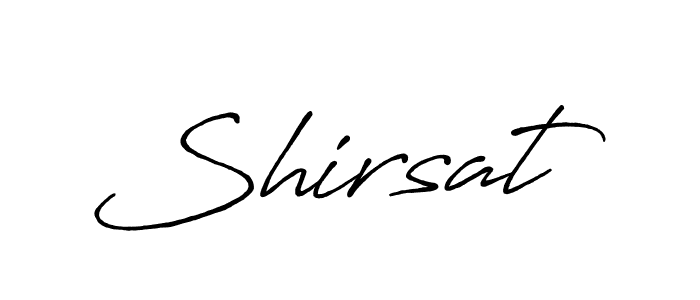 Also we have Shirsat name is the best signature style. Create professional handwritten signature collection using Antro_Vectra_Bolder autograph style. Shirsat signature style 7 images and pictures png