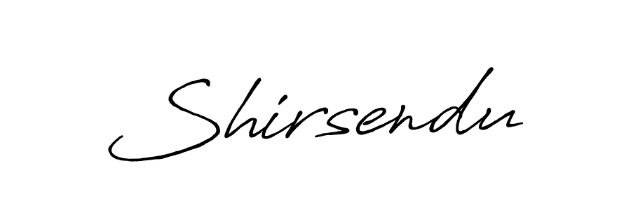 Make a beautiful signature design for name Shirsendu. With this signature (Antro_Vectra_Bolder) style, you can create a handwritten signature for free. Shirsendu signature style 7 images and pictures png